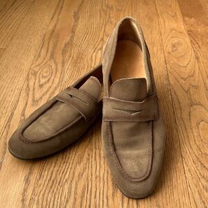 Vittorio Russo Tan Suede Loafers Men’s 11.5 Good Condition